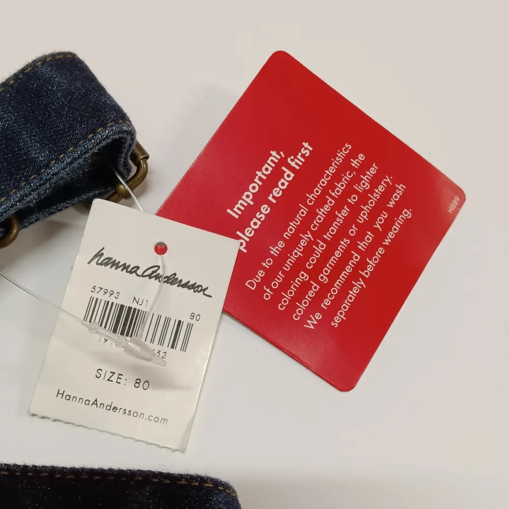 NWT Hannah Anderson Denim Jumper/Overall Dress
